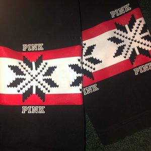 PINK Christmas leggings